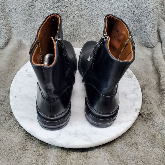 Franco Sarto Shoes Womens Size 6.5 Mist Black Leather Zip Ankle Boots - Picture 8 of 9